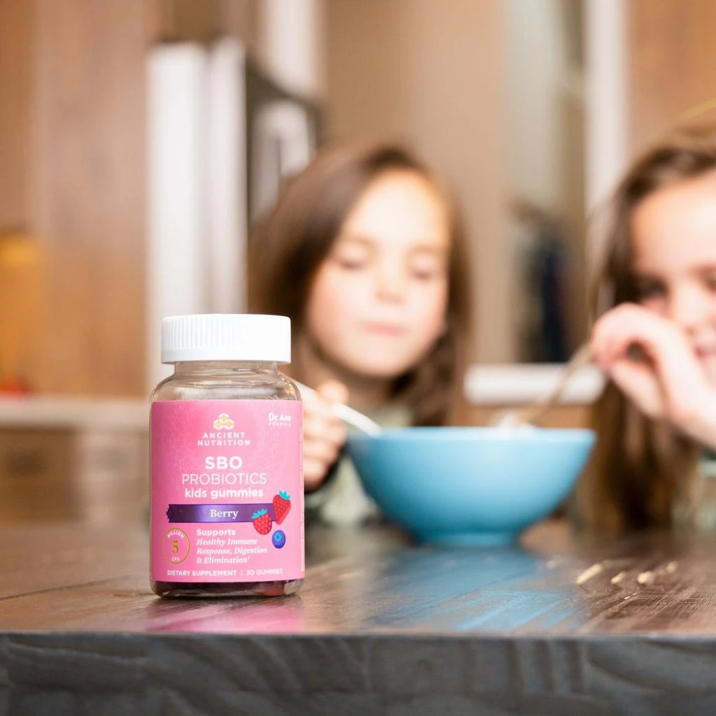 商品Ancient Nutrition|SBO Probiotics Kids | Gummies Berry (30 Gummies),价格¥151,第3张图片详细描述