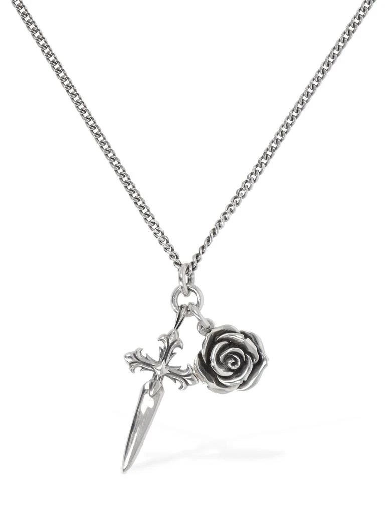 商品Emanuele Bicocchi|Cross & Rose Charm Necklace,价格¥1775,第1张图片