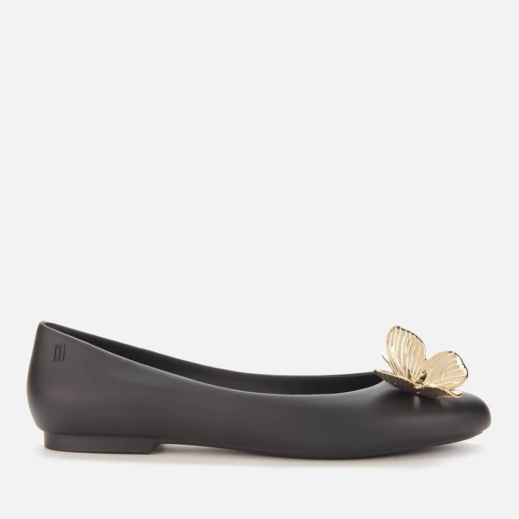 商品Melissa|MELISSA WOMEN'S DOLL BUTTERFLY BALLET FLATS - GOLD BLACK,价格¥267,第1张图片