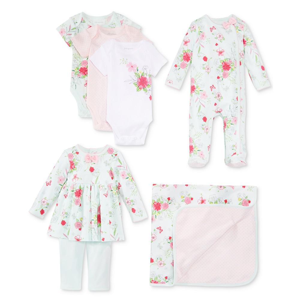Baby Girls 2-Pc. Floral-Print Tunic & Leggings Set, Created for Macy's商品第3张图片规格展示