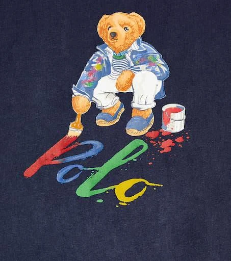商品Ralph Lauren|Baby Polo Bear cotton jersey T-shirt,价格¥507,第3张图片详细描述