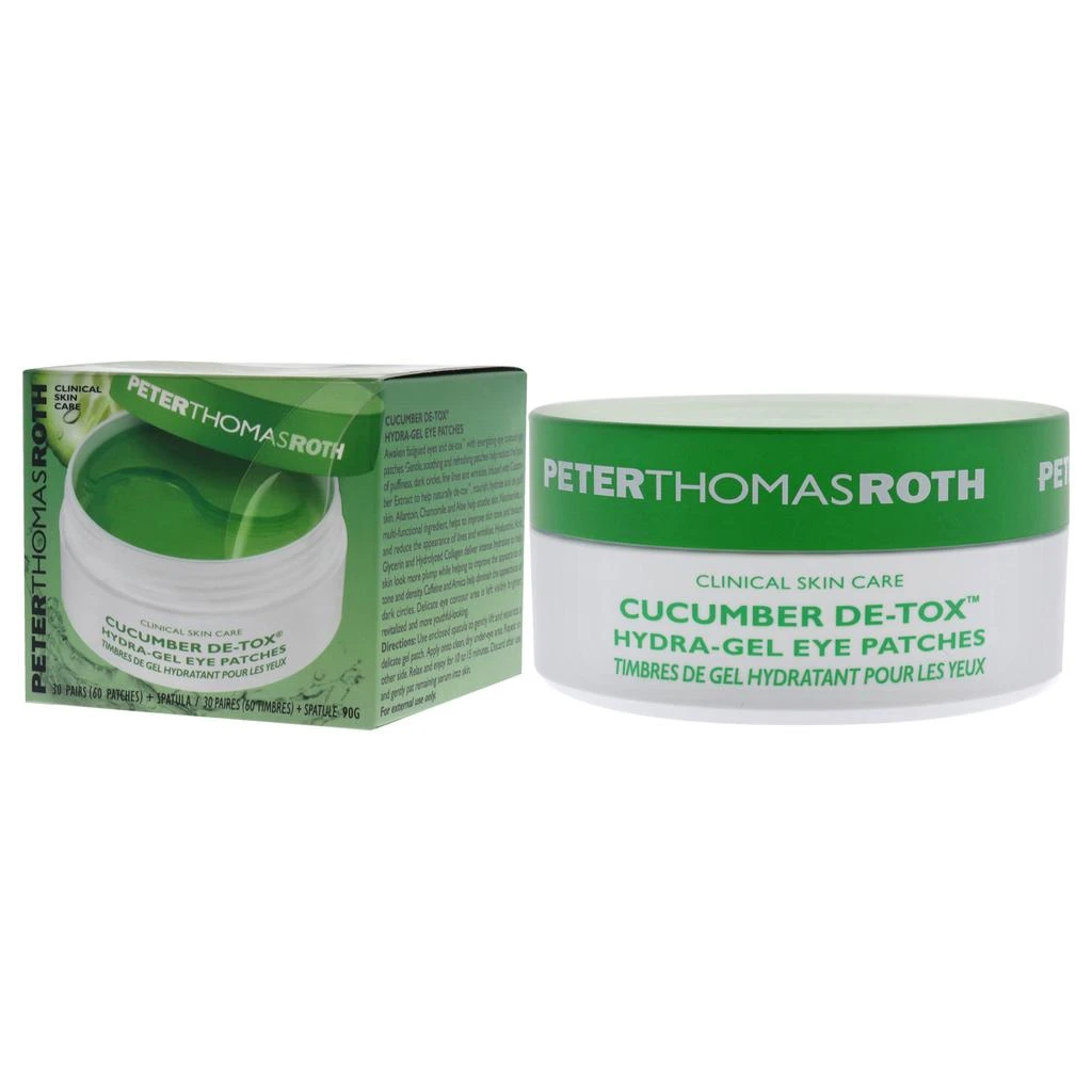 商品Peter Thomas Roth|Cucumber De-Tox Hydra-Gel Eye Patches by  for Unisex - 60 Pc Patches,价格¥359,第4张图片详细描述