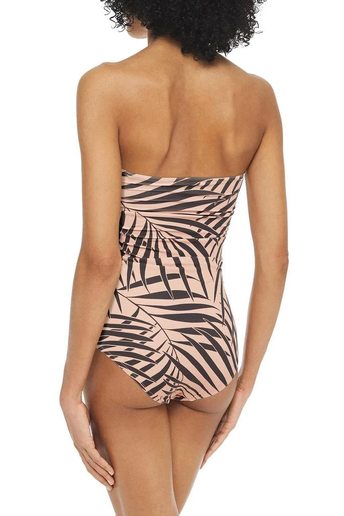 商品Zimmermann|Separates Sculpt Link ruched zebra-print bandeau swimsuit,价格¥701,第3张图片详细描述