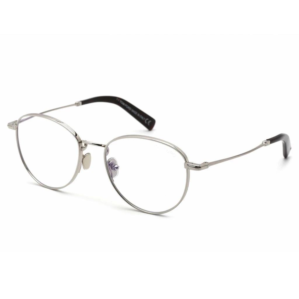 商品Tom Ford|Tom Ford Men's Eyeglasses - Shiny Palladium Full-Rim Oval Metal Frame | FT5749-B 016,价格¥743,第1张图片