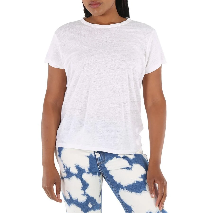 商品Ralph Lauren|Ladies Short-sleeve Crewneck Linen T-shirt,价格¥293,第1张图片