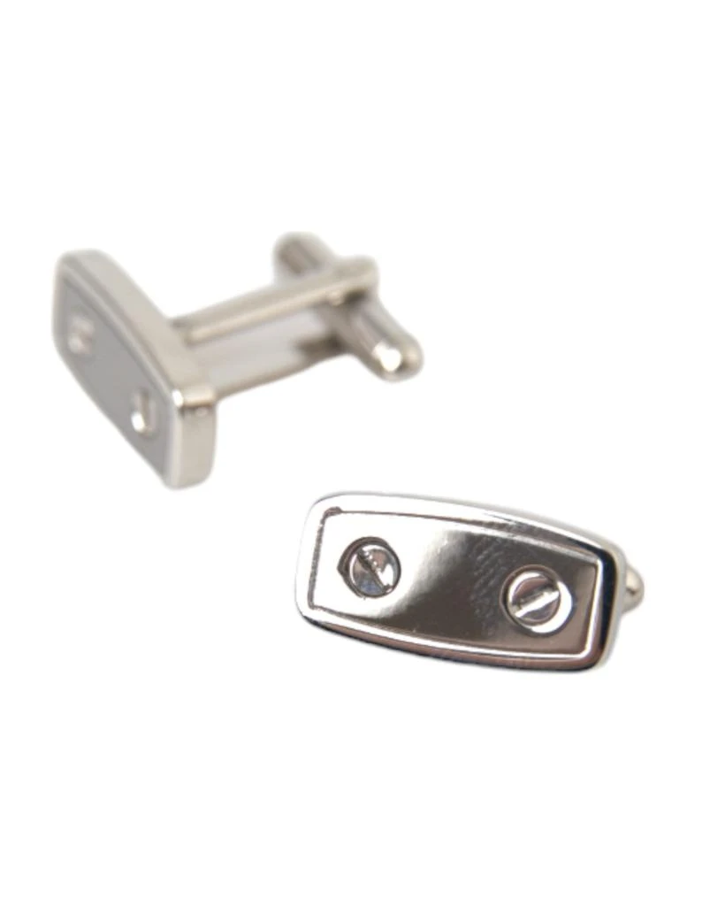 商品Dolce & Gabbana|Dolce & Gabbana Silver Plated Metal Brass Pin Men Cufflinks,价格¥1370,第4张图片详细描述