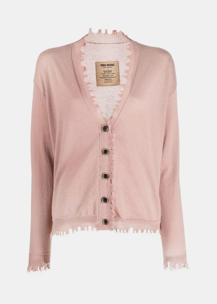 商品Uma Wang|Uma Wang Rose Pink Cashmere Cardigan,价格¥4081,第1张图片