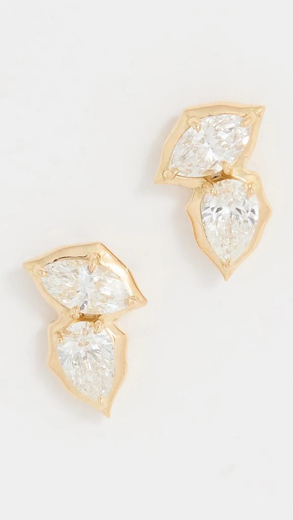 商品Jade Trau|Jade Trau 18k Poppy 耳钉,价格¥34053,第2张图片详细描述