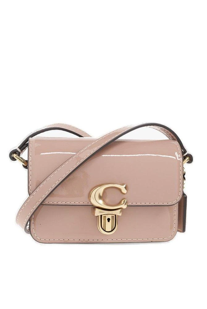 商品Coach|Coach Studio Logo Plaque Crossbody Bag,价格¥1251,第1张图片