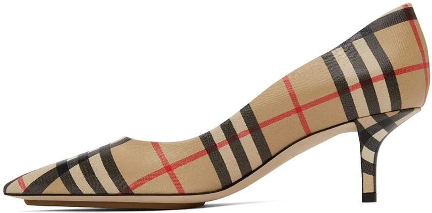 商品Burberry|驼色 Vintage Check 中跟鞋,价格¥7033,第3张图片详细描述