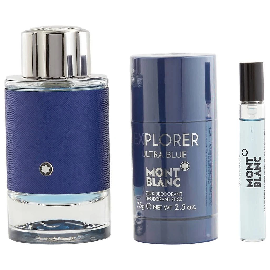 商品MontBlanc|Men's Explorer Ultra Blue Gift Set Fragrances 3386460130561,价格¥396,第2张图片详细描述