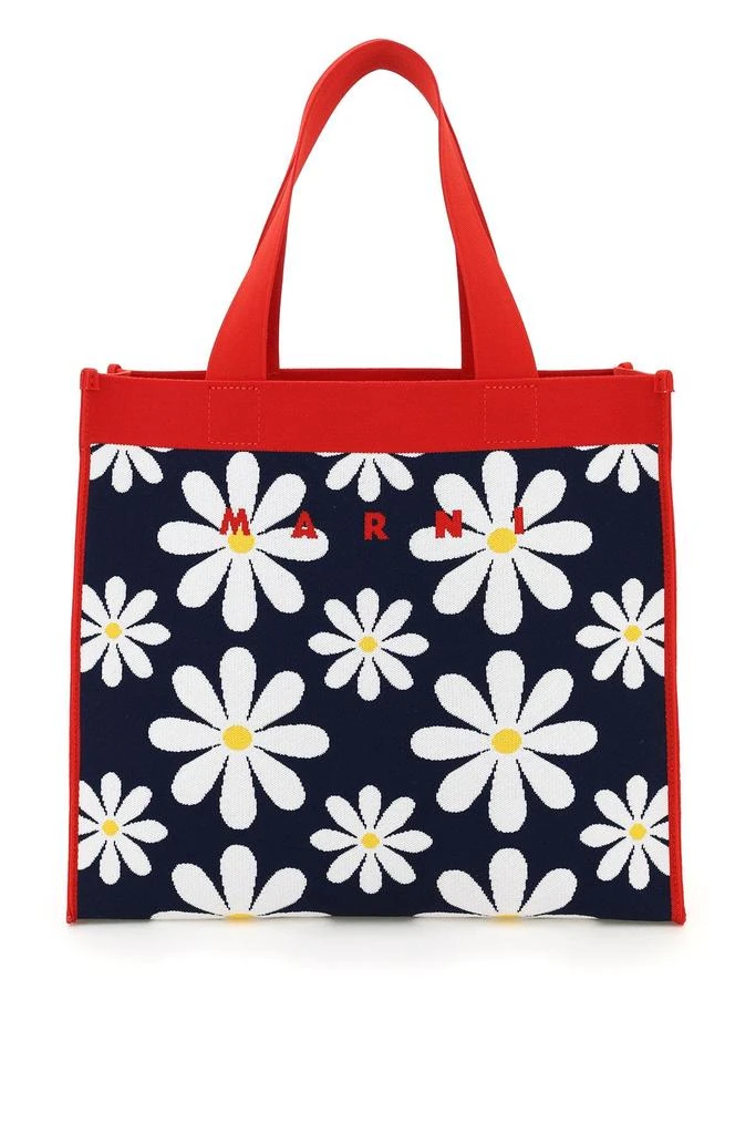 商品Marni|Marni Daisy Jacquard Canvas Shopping Bag,价格¥3606,第1张图片