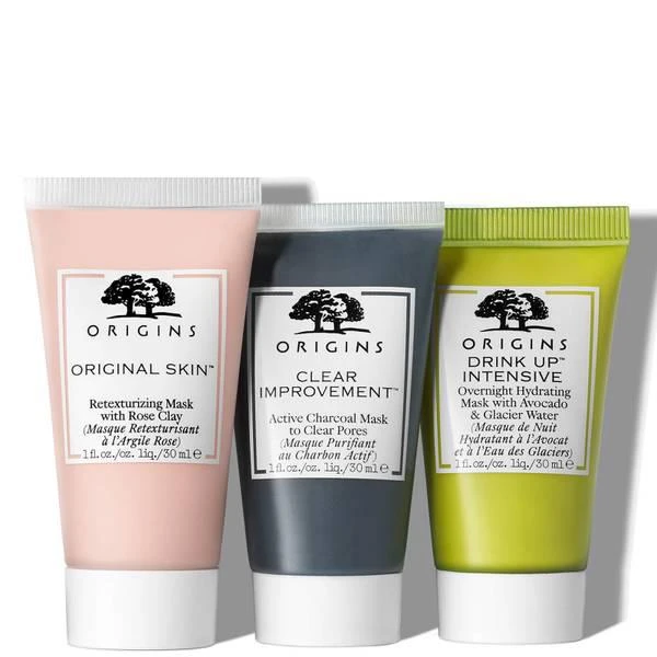商品Origins|Origins LOVE AND MASK Masking Trio to Retexturize, Purify and Hydrate,价格¥304,第2张图片详细描述
