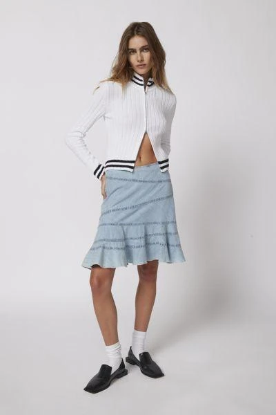 商品Urban Outfitters|UO Millie Fluted Denim Mini Skirt,价格¥332,第1张图片