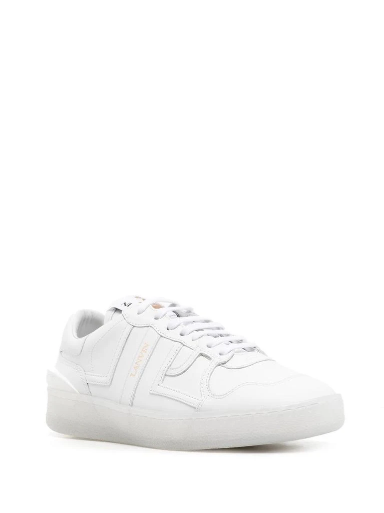 商品Lanvin|Lanvin women's white leather sneakers,价格¥4897,第2张图片详细描述