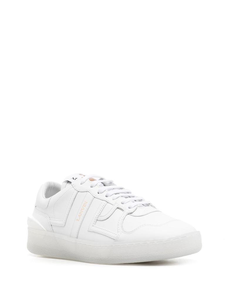 商品Lanvin|Lanvin Women's  White Leather Sneakers,价格¥4138,第4张图片详细描述