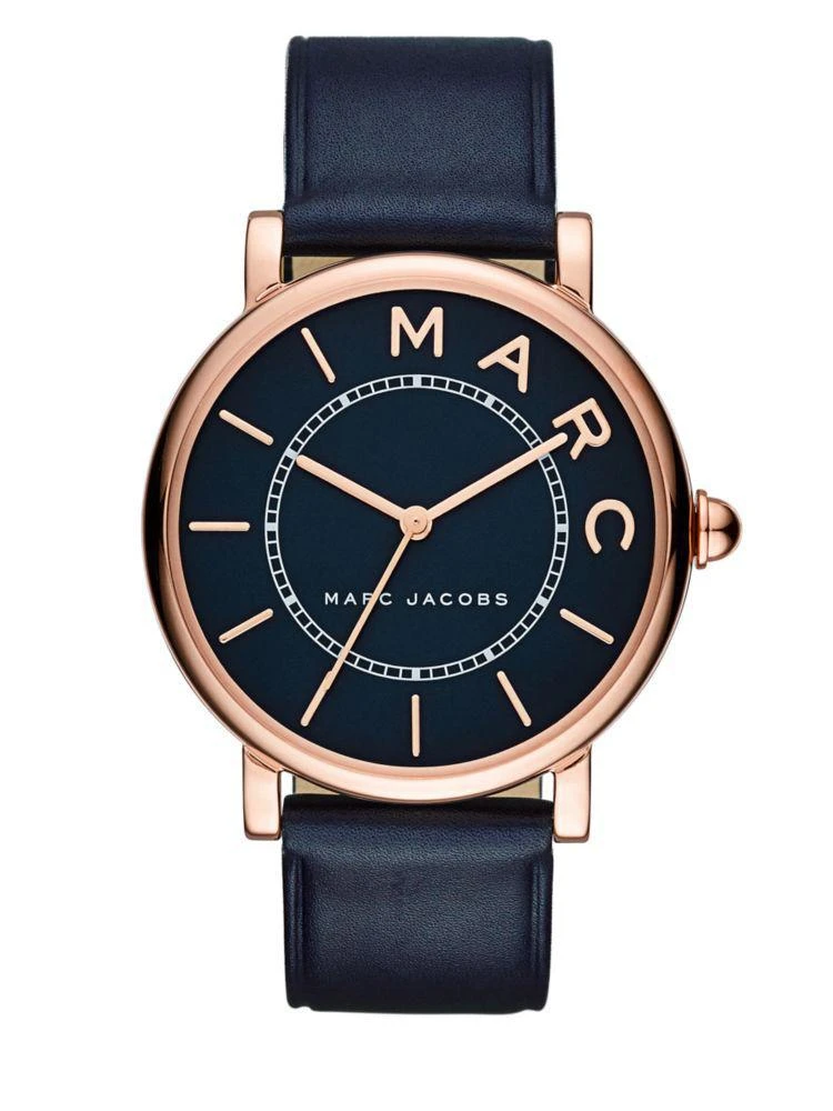 商品Marc Jacobs|Classic Rose Goldtone Stainless Steel and Leather Three-Hand Strap Watch,价格¥1503,第1张图片