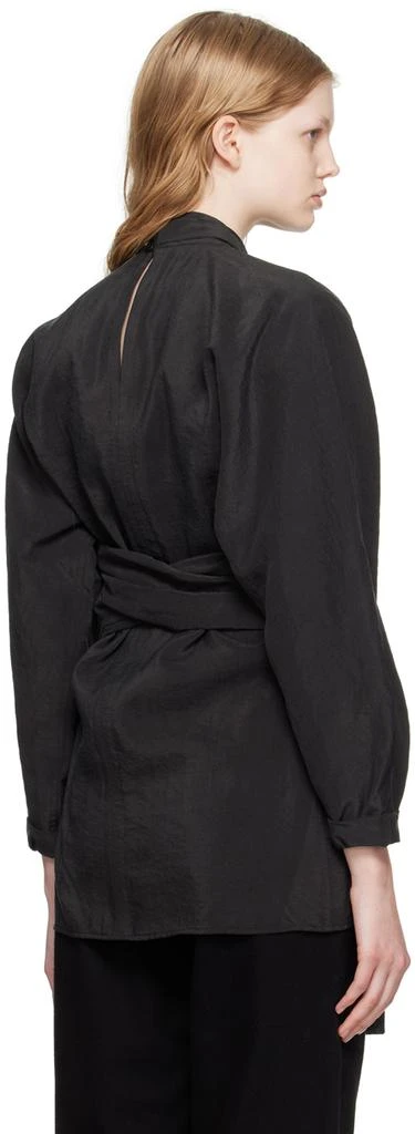 商品Lemaire|Black Knotted Blouse,价格¥3712,第3张图片详细描述