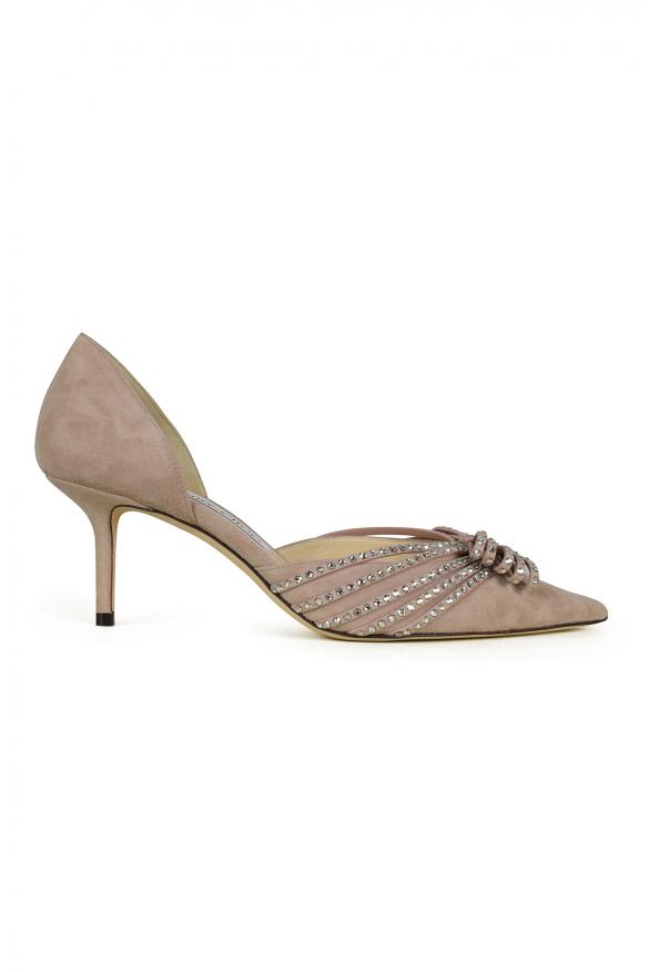 Luxury Shoes For Women   Jimmy Choo Kaitence 65 In Pink Suede商品第1张图片规格展示