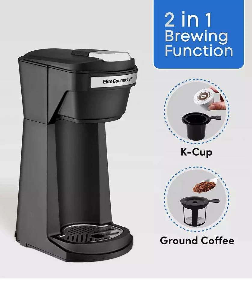 商品Elite Gourmet|Single Serving K-Cup Coffee Maker,价格¥481,第2张图片详细描述