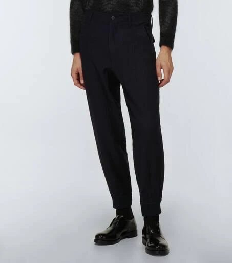 商品Giorgio Armani|羊毛法兰绒锥形裤,价格¥3843,第3张图片详细描述