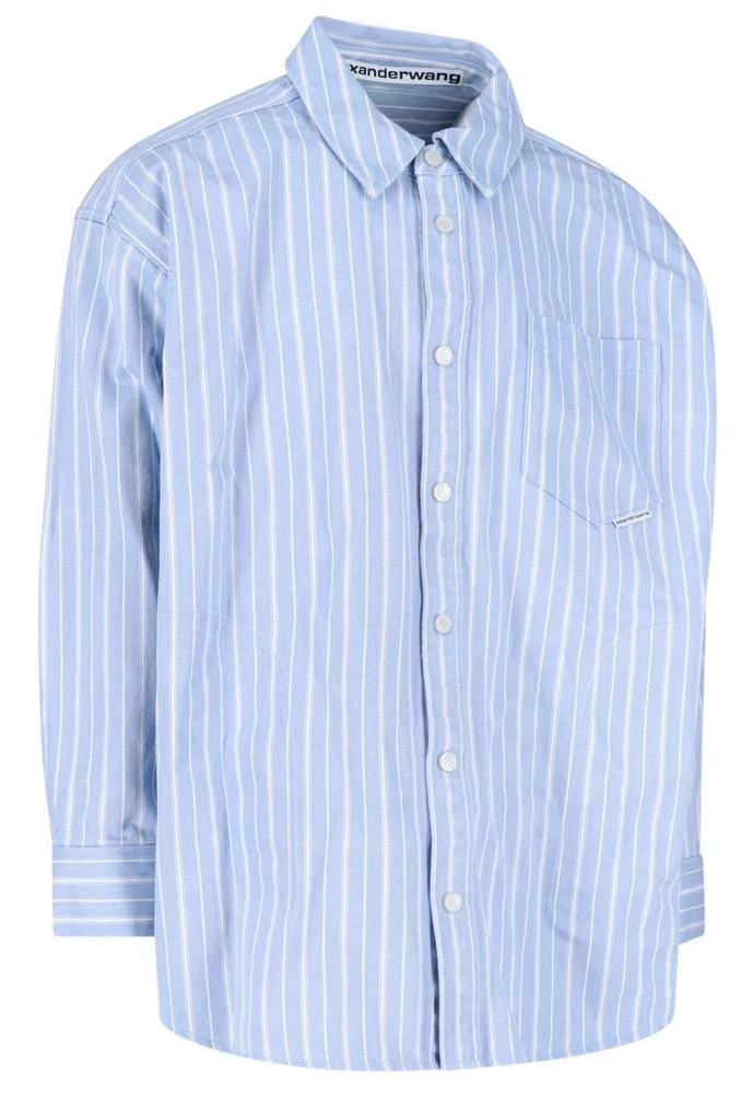 商品Alexander Wang|Alexander Wang Striped Denim Shirt Jacket,价格¥3747,第3张图片详细描述