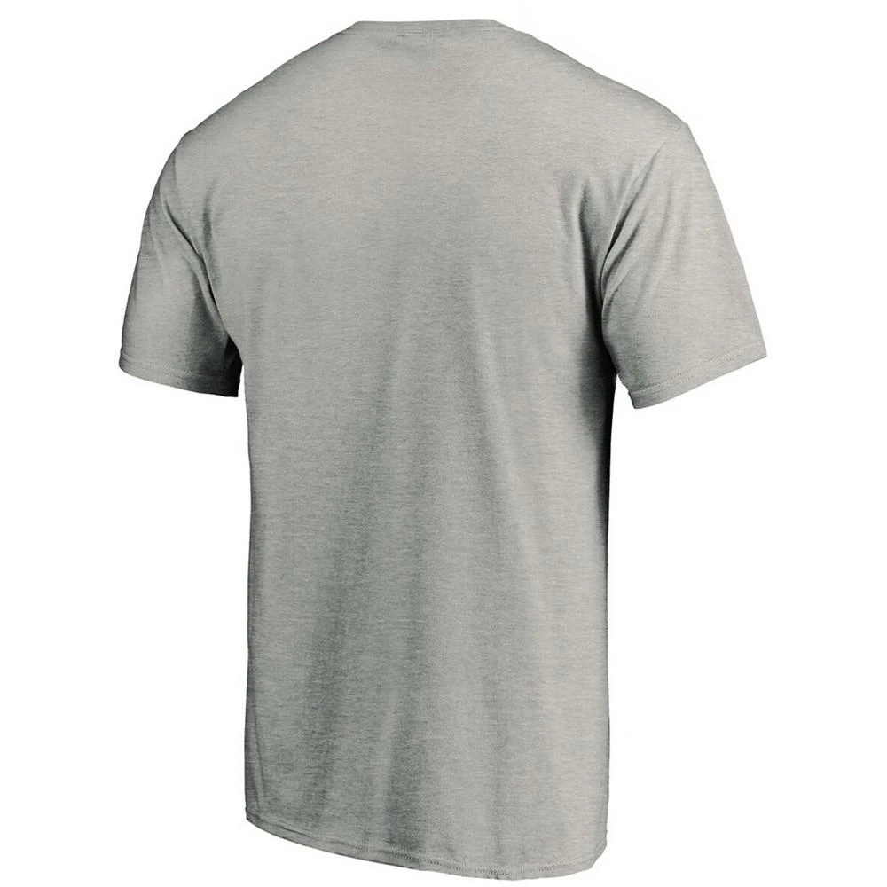 商品Fanatics|Men's Heathered Gray Los Angeles Dodgers Official Logo T-shirt,价格¥188,第2张图片详细描述