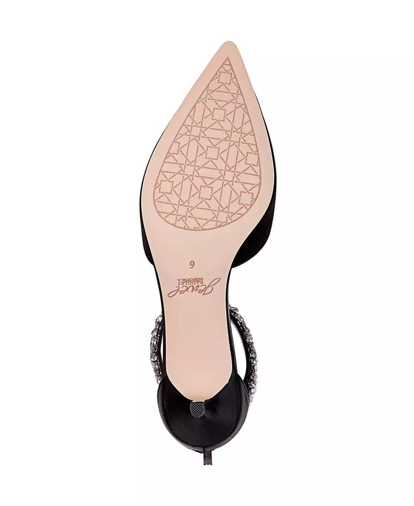 商品Badgley Mischka|Women's Robles Kitten Heel Evening Pumps,价格¥618,第5张图片详细描述