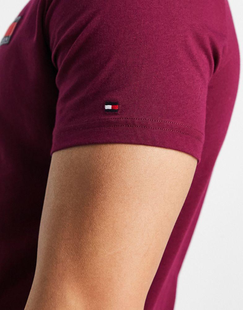 商品Tommy Hilfiger|Tommy Hilfiger flag logo t-shirt in purple,价格¥330,第5张图片详细描述