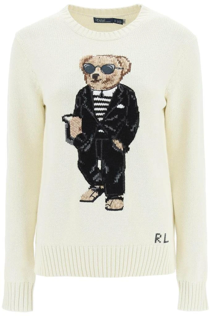 商品Ralph Lauren|Polo Ralph Lauren Polo Bear Crewneck Knitted Jumper,价格¥2861,第1张图片