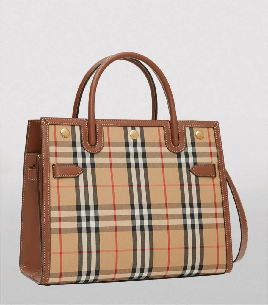 商品Burberry|Medium Vintage Check Title Tote Bag,价格¥26402,第4张图片详细描述