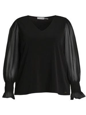 商品Calvin Klein|​Plus Shirred Cuff Top,价格¥120,第3张图片详细描述