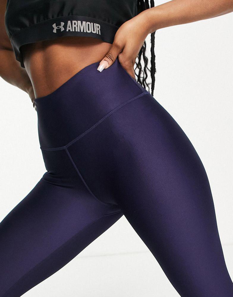 商品Under Armour|Under Armour Training Heatgear branded leg leggings in navy,价格¥157,第5张图片详细描述