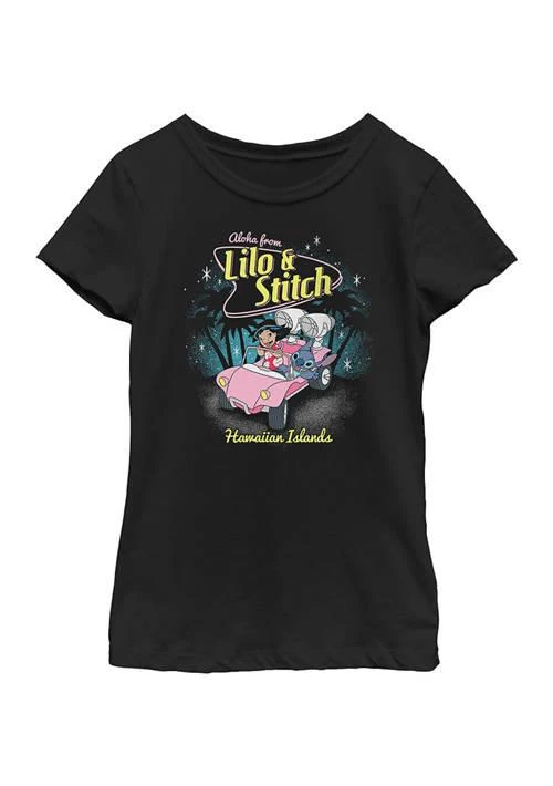 商品Lilo & Stitch|And Stitch Girls 7 16 50S Stitch Graphic T Shirt,价格¥302,第1张图片