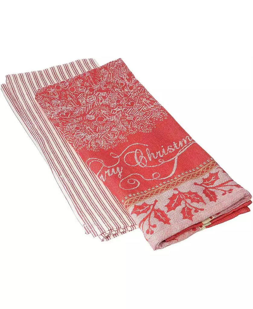 商品Design Imports|Assorted Vintage-Like Merry X-mas Dishtowel Set,价格¥90,第1张图片