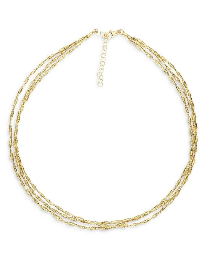 商品Alberto Amati|14K Yellow Gold Multi Strand Mesh Collar Necklace, 18",价格¥4916,第2张图片详细描述