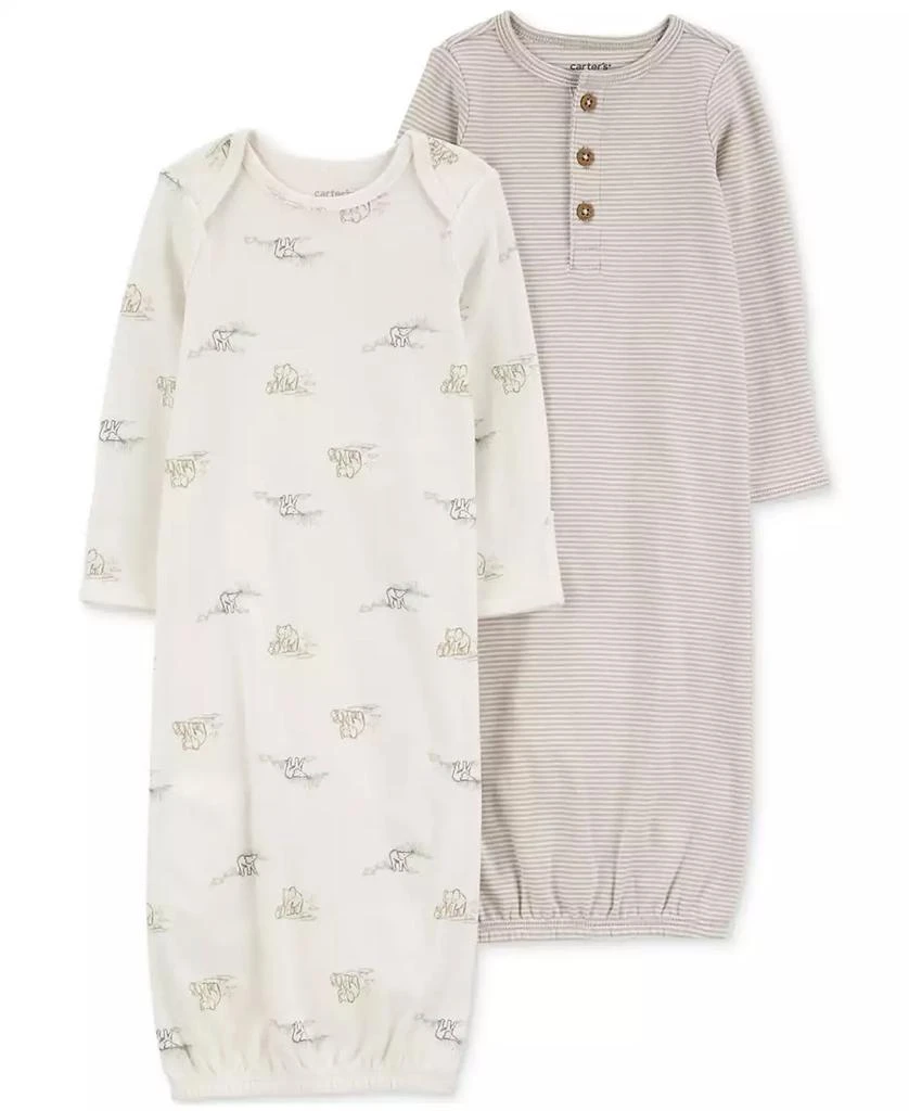 商品Carter's|Baby 2-Pc. Cotton Sleeper Gown Set,价格¥203,第1张图片