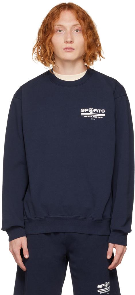 Navy 'Sports' Sweatshirt商品第1张图片规格展示