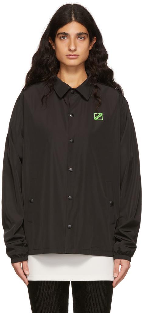 商品We11done|Black Polyester Windbreaker Jacket,价格¥4306,第1张图片