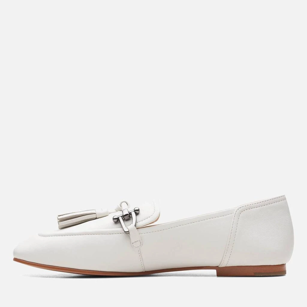 商品Clarks|CLARKS WOMEN'S PURE 2 TASSLE LEATHER LOAFERS - WHITE,价格¥233,第2张图片详细描述