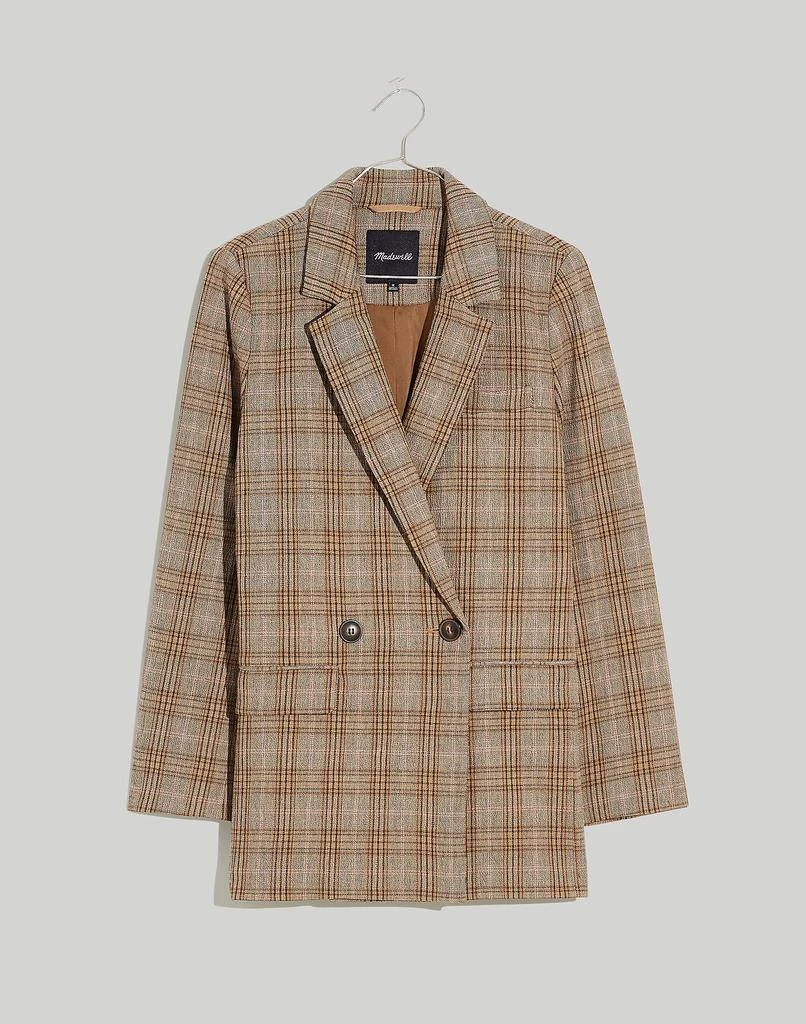 商品Madewell|Caldwell Double-Breasted Blazer in Wardlow Plaid,价格¥716,第5张图片详细描述