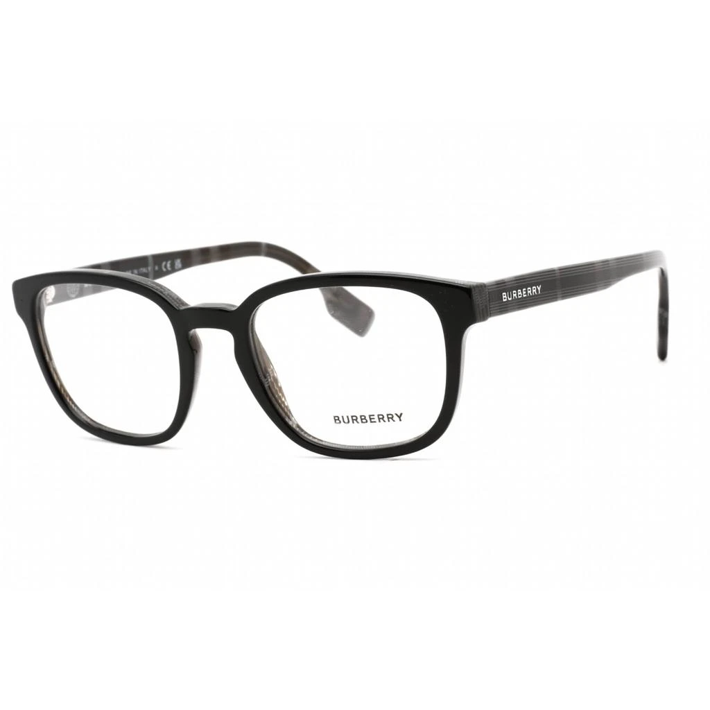 商品Burberry|Burberry Unisex Eyeglasses - Black/Charcoal Check Plastic Rectangular | 0BE2344 4077,价格¥896,第1张图片