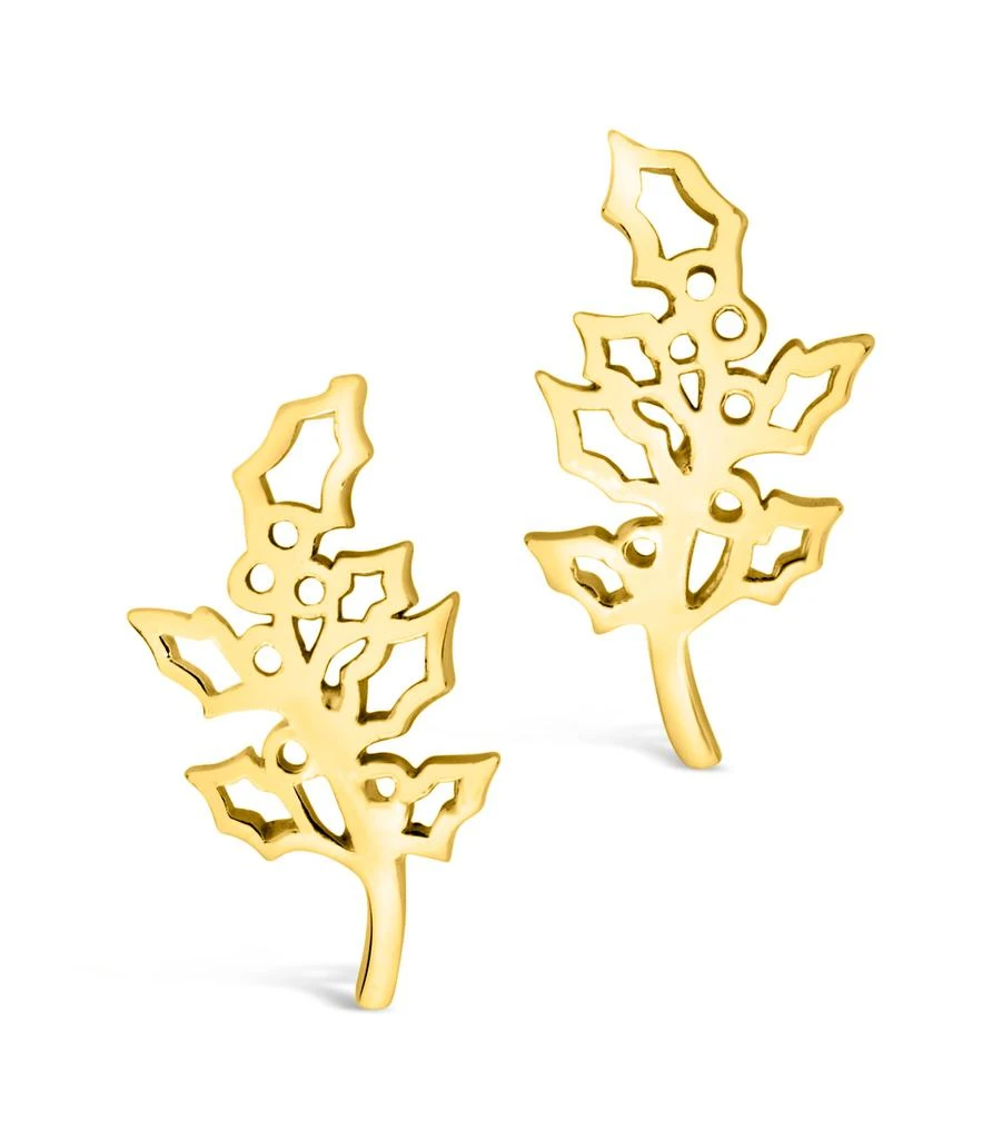 商品Sterling Forever|Sterling Silver Birth Flower Earring Studs - December,价格¥209,第2张图片详细描述