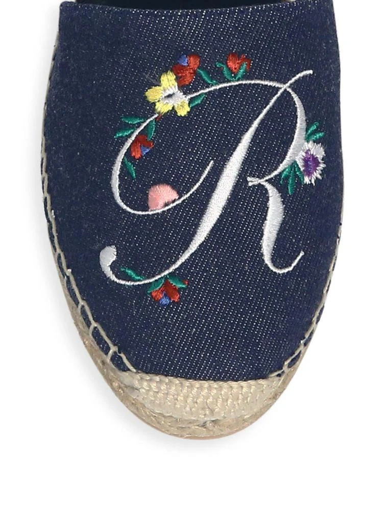 商品Roger Vivier|Embroidered Espadrille Flats,价格¥4416,第3张图片详细描述