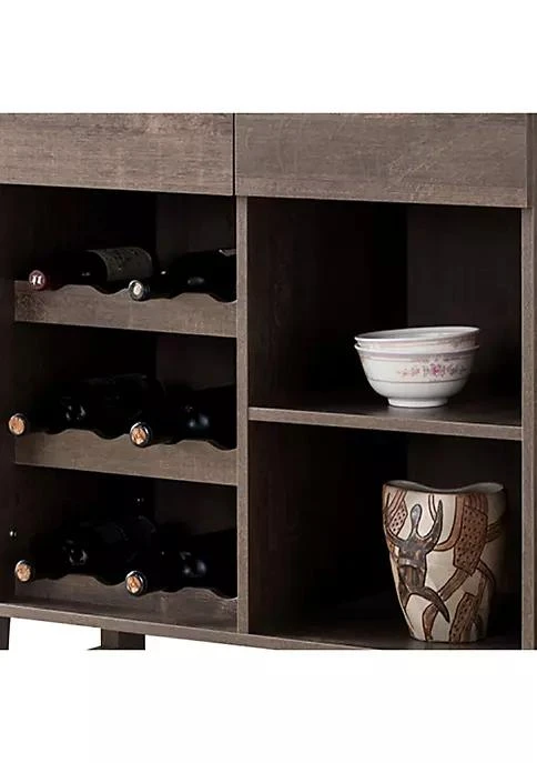 商品belk|Range Stylish Wooden Wine Cabinet With Sled Legs And Spacious Storage Brown,价格¥1872,第3张图片详细描述