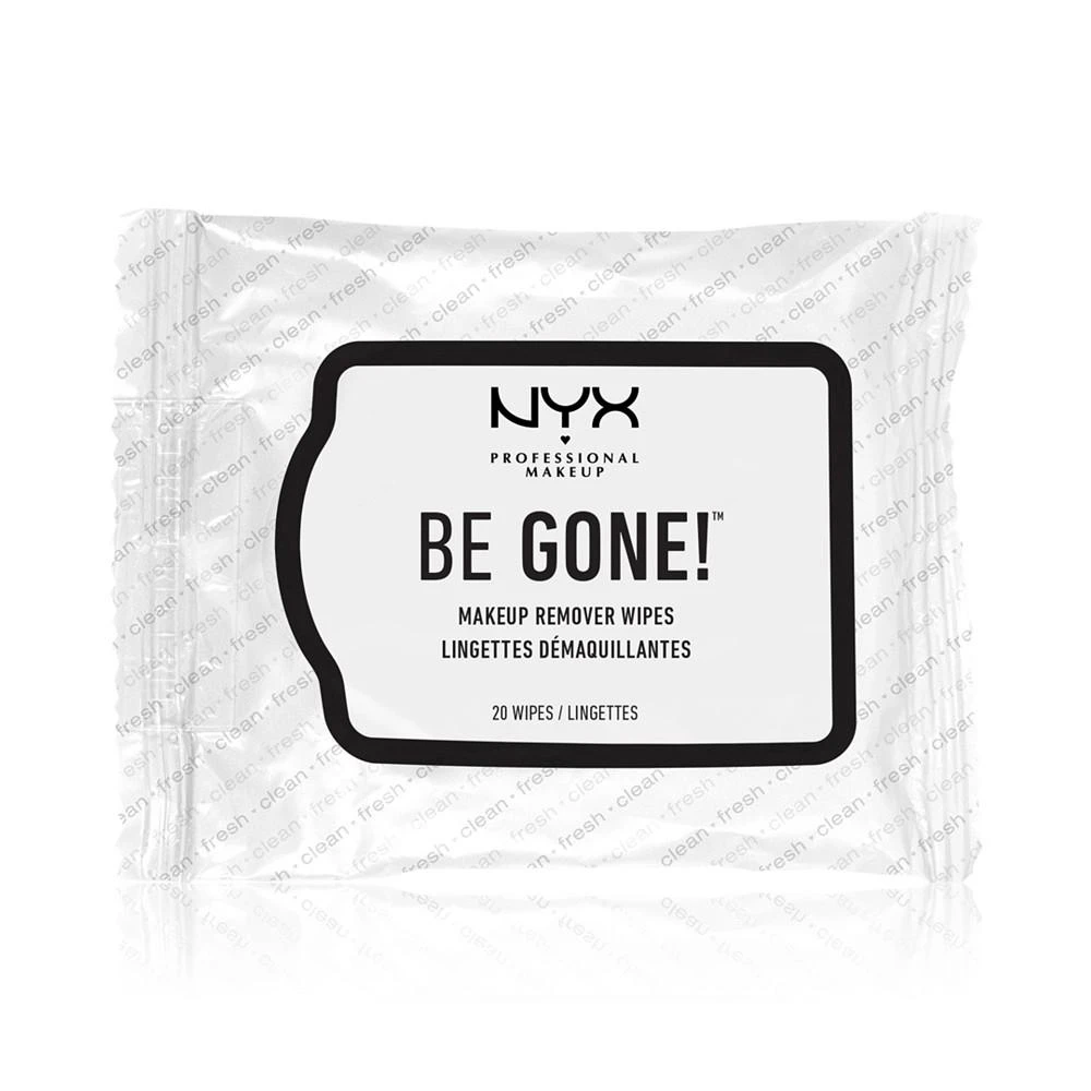 商品NYX Professional Makeup|Be Gone! Makeup Remover Wipes,价格¥38,第1张图片