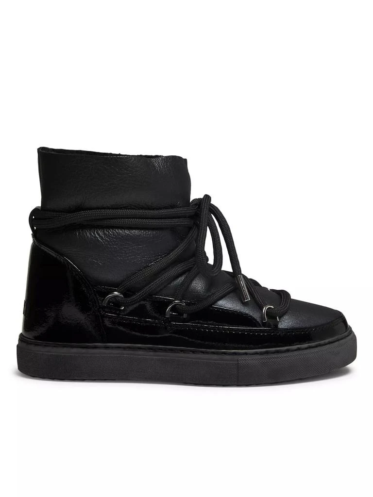 商品INUIKII|Gloss Leather Sneaker Boots,价格¥838,第1张图片