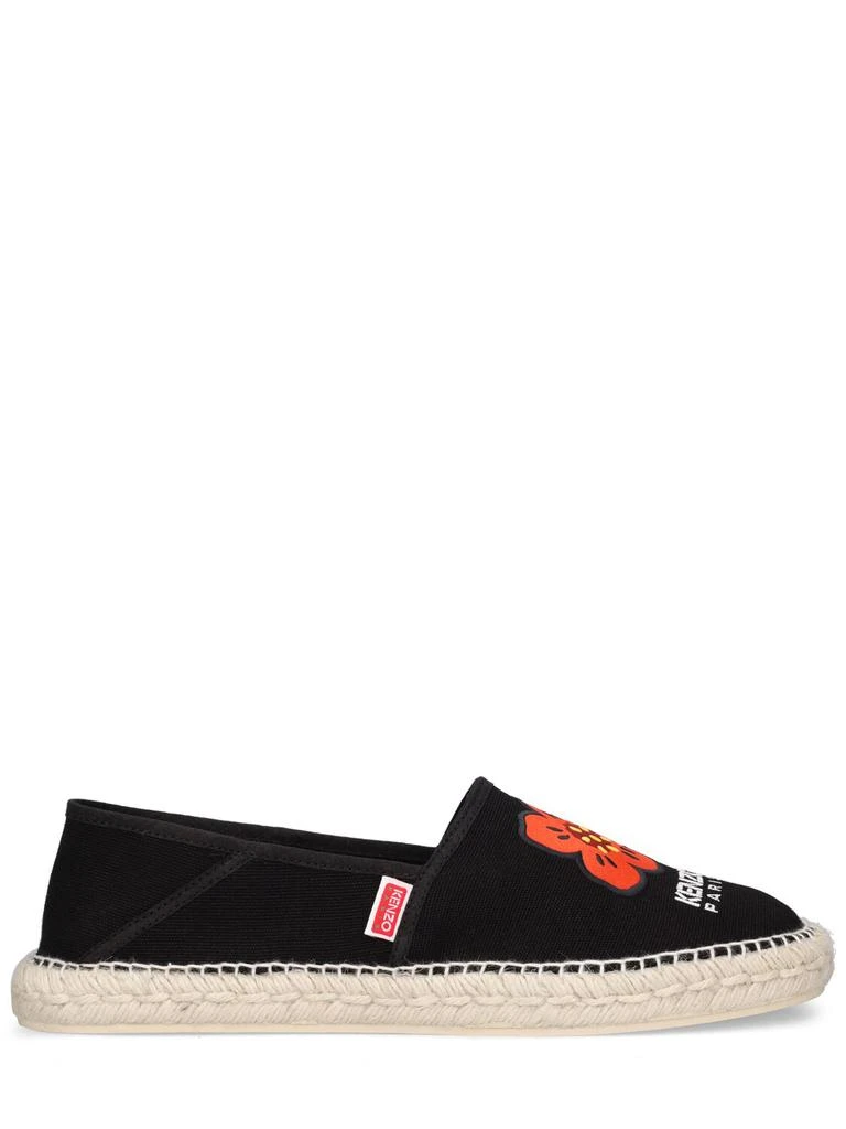商品Kenzo|Boke Logo Cotton Canvas Espadrilles,价格¥815,第1张图片