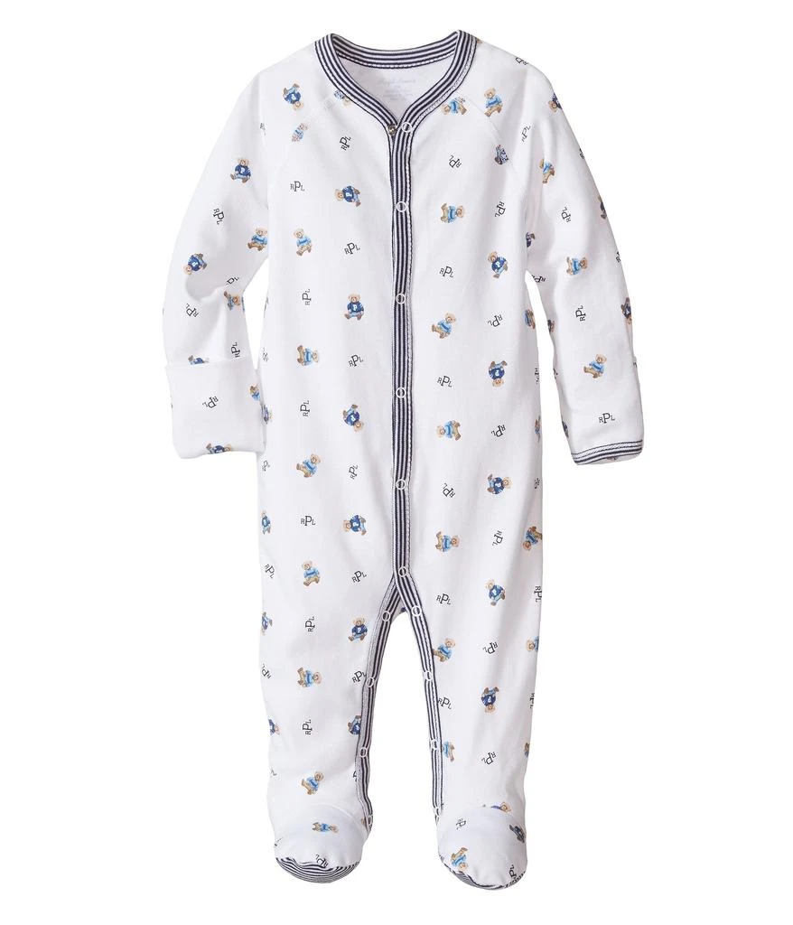 商品Ralph Lauren|Bear-Print Cotton Coverall (Infant),价格¥296,第1张图片