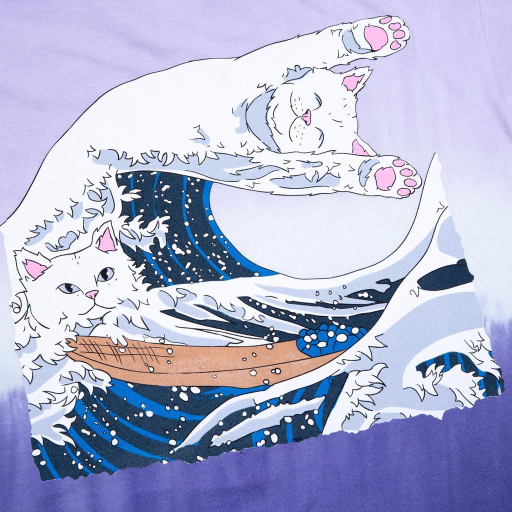 商品RIPNDIP|The Great Wave Of Nerm Tee (Purple Dye),价格¥281,第5张图片详细描述